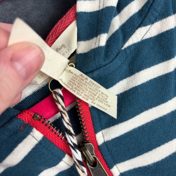 Matilda Jane Navy and White Striped Hoodie - Picture 7 of 8